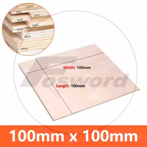 Basswood Plywood Sheet Cut Size Boards Panel Thick 1 -10mm Craft Model Hobby DIY - Picture 22 of 30