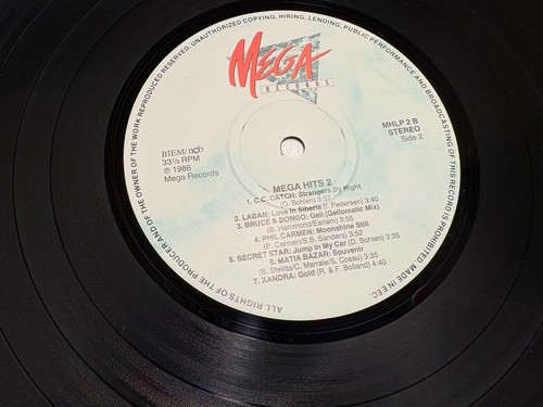 MEGA HITS VOL 2 MEGA 1986 14 TRACK DANISH LP LABAN MODERN TALKING MATIA BAZAR LP - Picture 6 of 24
