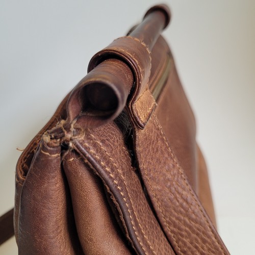 Fossil 1954 Classic Key Brown Leather Handbag Purse Hobo Boho 75082 Descript! - Picture 22 of 24