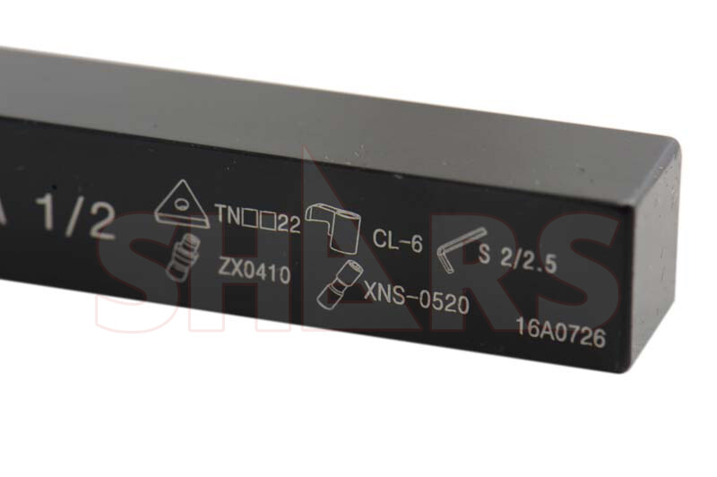 Shars 1/2 X 4" RH Indexable Turning Tool Holder For TNMG Inserts | Tri-Lock Style 4 thumbnail image