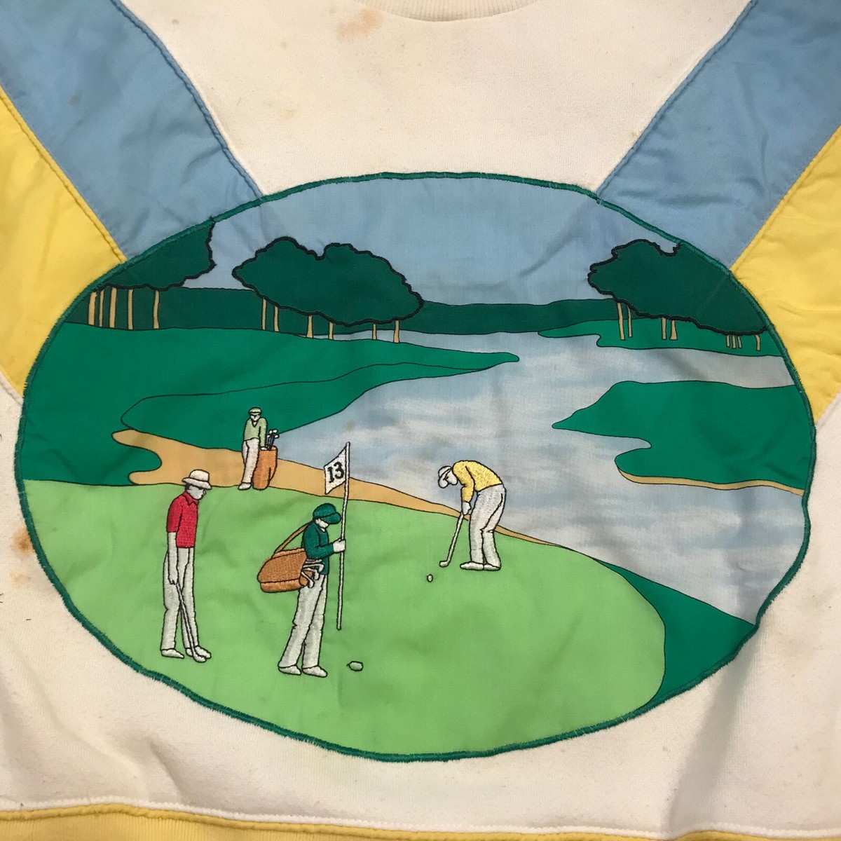 Vintage 80's Adidas The Hills Classic Golf Trefoil Sweatshirt
