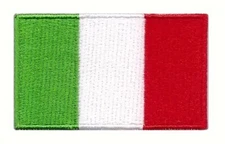 🔥 Italy Italian Flag Embroidered Patch Sew Iron On Tricolour Pride Emblem Badge
