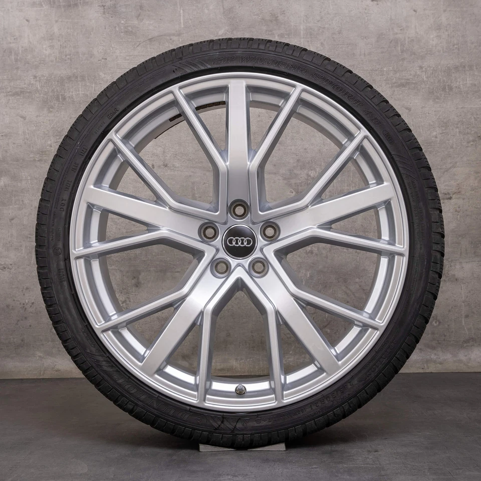 Audi RS6 Winterräder 21 Zoll 4G C7 Felgen Performance 4G0601025CJ silber glanz - Bild 4 von 4