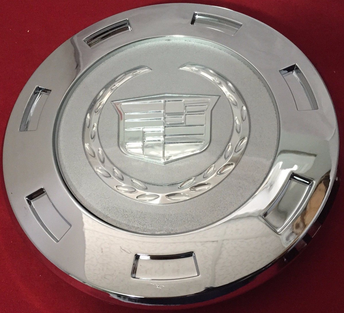 4 x 2007-2014 CADILLAC ESCALADE PLAIN CREST 22 WHEEL CENTER CAP 9596649 7 Spoke