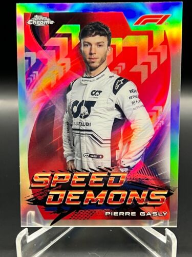 2022 Topps Chrome F1 Pierre Gasly Speed Demons Refractor #SD-PG READ