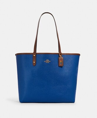 NWT Coach Reversible City Tote In Rainbow Signature Canvas 2463 | eBay