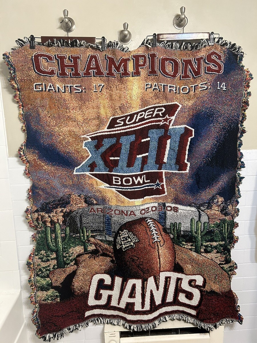 Super Bowl 2012 NY Giants v NE Patriots Football (45”x54”) Woven