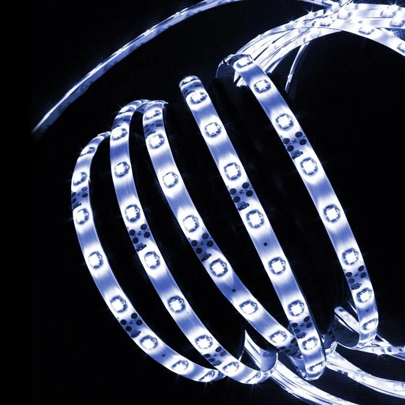 2x Bande LED 3528 SMD RGB 5m 60 LED/m étanche lumière festive éclairage bleue - Photo 2/4