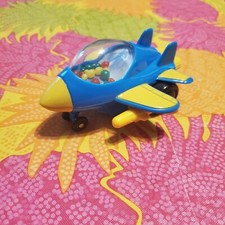 Pull-Back  Go Blue Airplane 3.5"in Toysmith