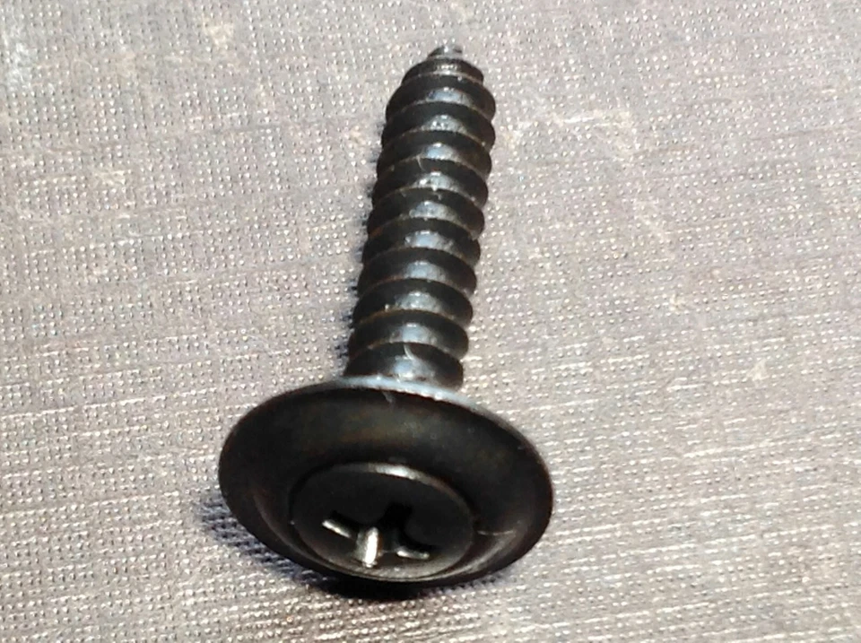 25 piezas #10 x 1" con 6 cabezales puerta moldura panel negro tornillos arandelas Chevy GM Buick Foto 4 de 4