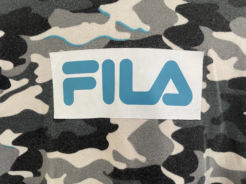 Acogedor Pullover Sudadera con Capucha Fila Niños Azul Gris Negro Estampado Camuflaje Negro Talla S 8 Foto 3 de 4