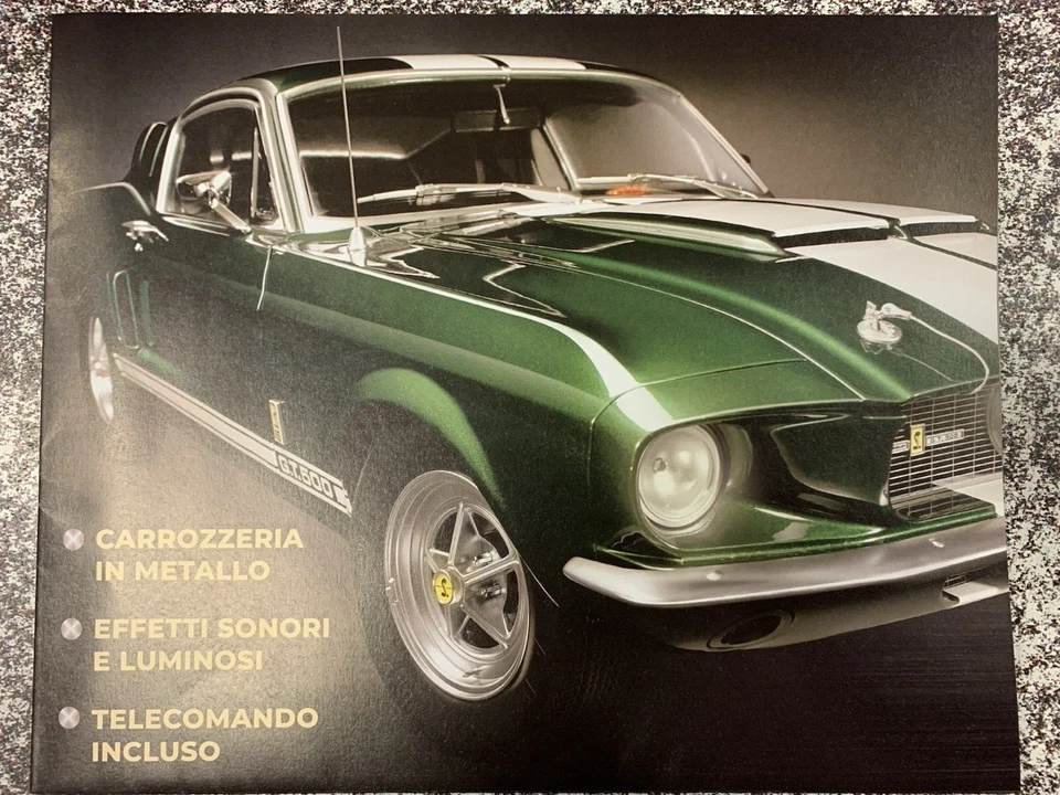Ford Mustang Shelby GT 500 1967 Scala 1:6 California Modello Auto DeAgostini N 1 - Immagine 2 di 3