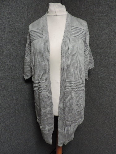 Warehouse Slouchy Stitch Cardigan Grey 