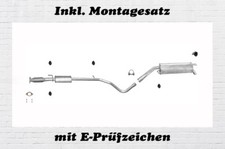 Fiat Bravo II 1.4 16V Auspuffanlage Auspuff Endtopf Mitteltopf + Montagesatz