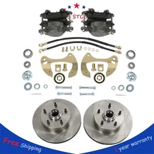 For 1955-64 Chevy Full Size Impala Bel Air Car Deluxe Disc Brake Kit, 5 x 4-3/4"