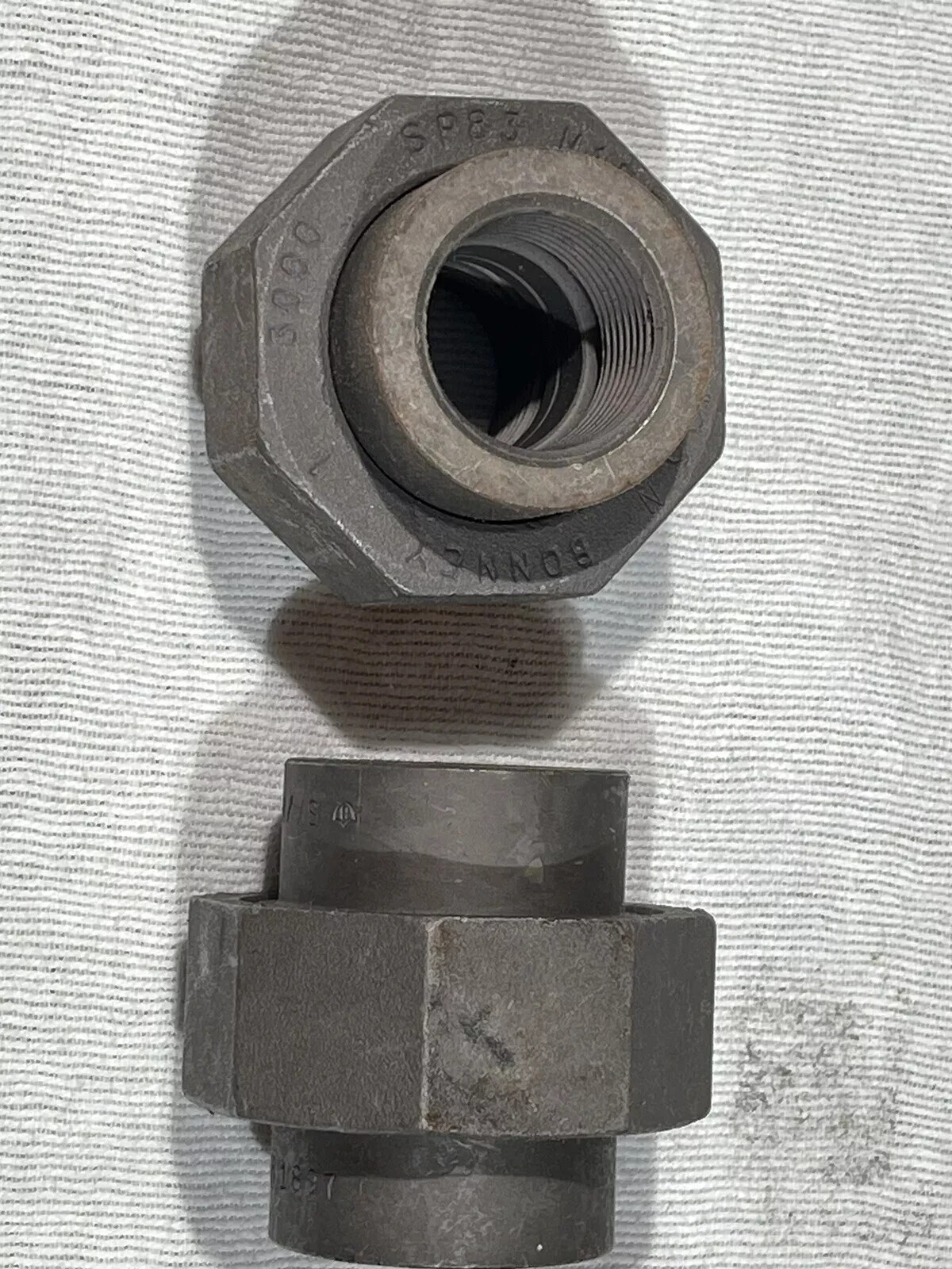 Qty 2 BONNEY FORGE 1” SP-83 UNION CLASS 3000 SP83 SA/A105N