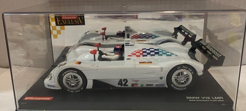 SLOT CAR CARRERA EXCLUSIV 20482 BMW V12 LMR #42 ALMS 2000 1/24 - Foto 8 di 8