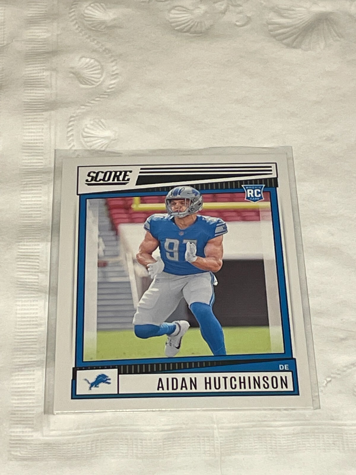 2022 Score Aidan Hutchinson Base Rookie #307  RC - Lions