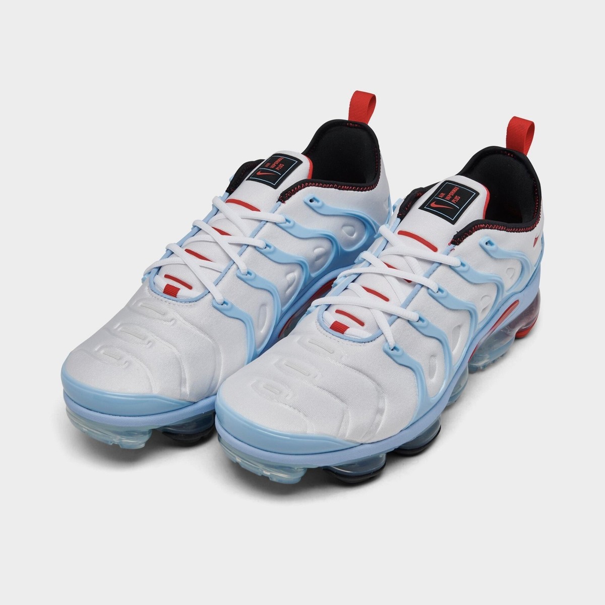 Nike Air Vapormax Plus Running Shoes White / Blue / Red Sz