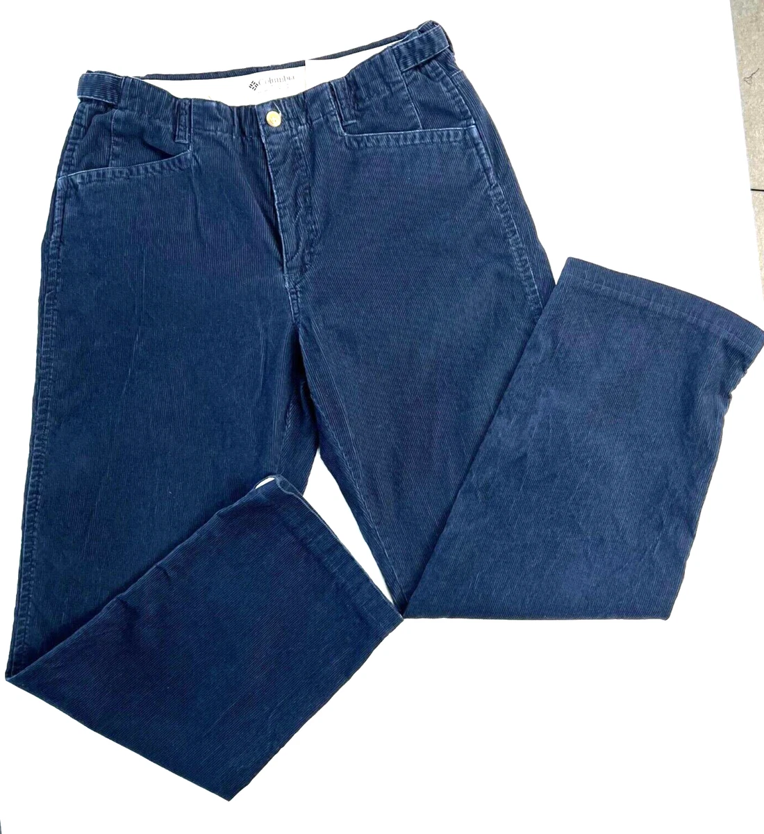 Columbia Women s Size 14 Navy Blue Corduroy Pants 100 cotton EUC