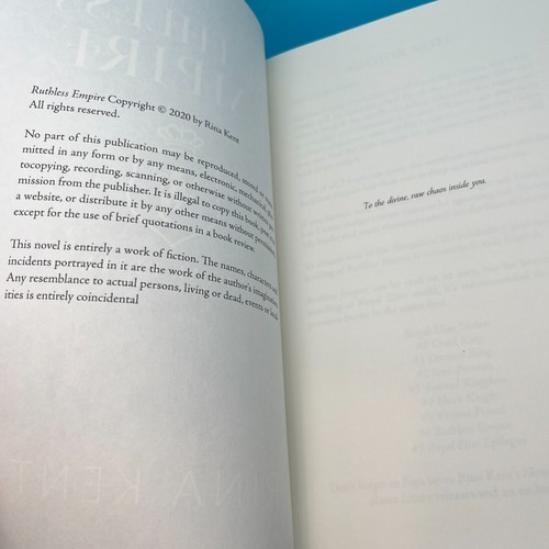 Ruthless Empire: Special Edition Print by Kent, Rina Book 6 Royal Elite PB - Foto 7 di 7