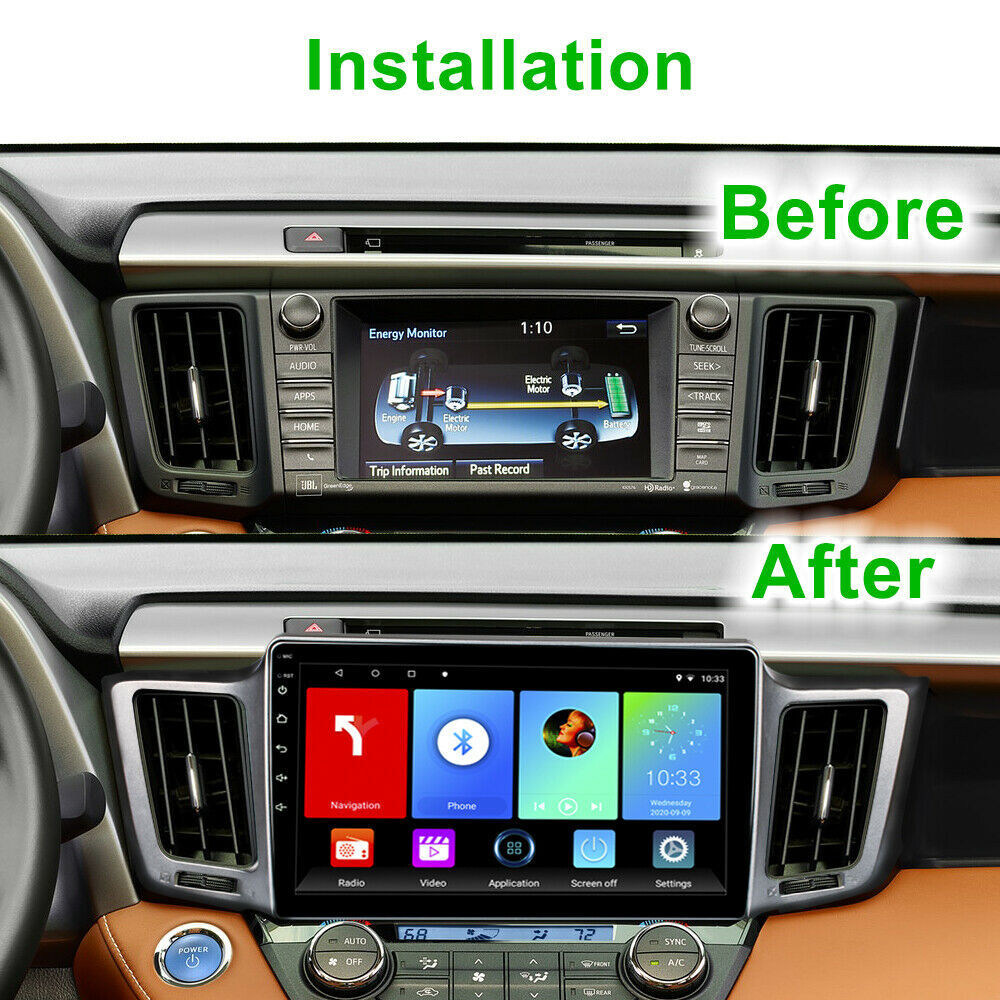 For Toyota RAV4 2013-2018 Apple Carplay 10.1" Car GPS Stereo Radio Android 11