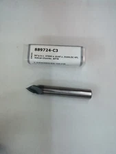 HARVEY TOOL Chamfer Mill: 3/8" Dia, 4 Fl 889724-C3