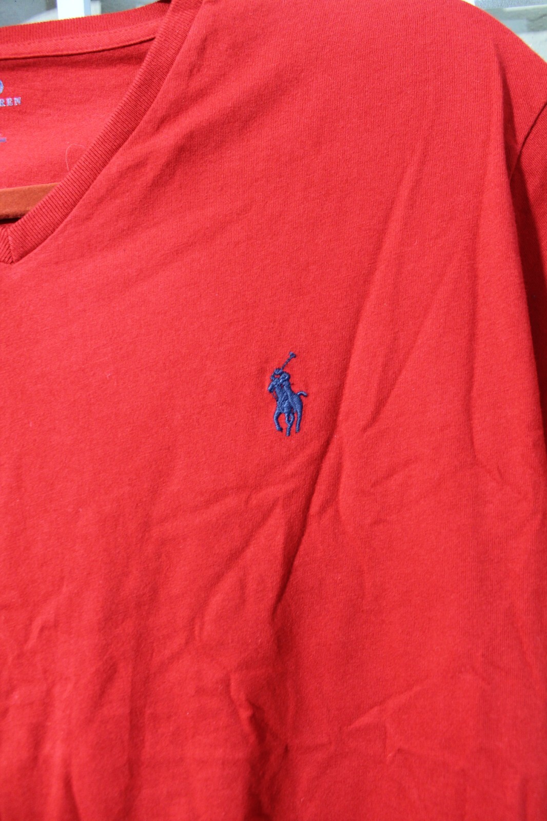 Ralph Lauren Camicia Uomo M Rosso Blu Pony Casual Outdoor Cotone Logo Uomo