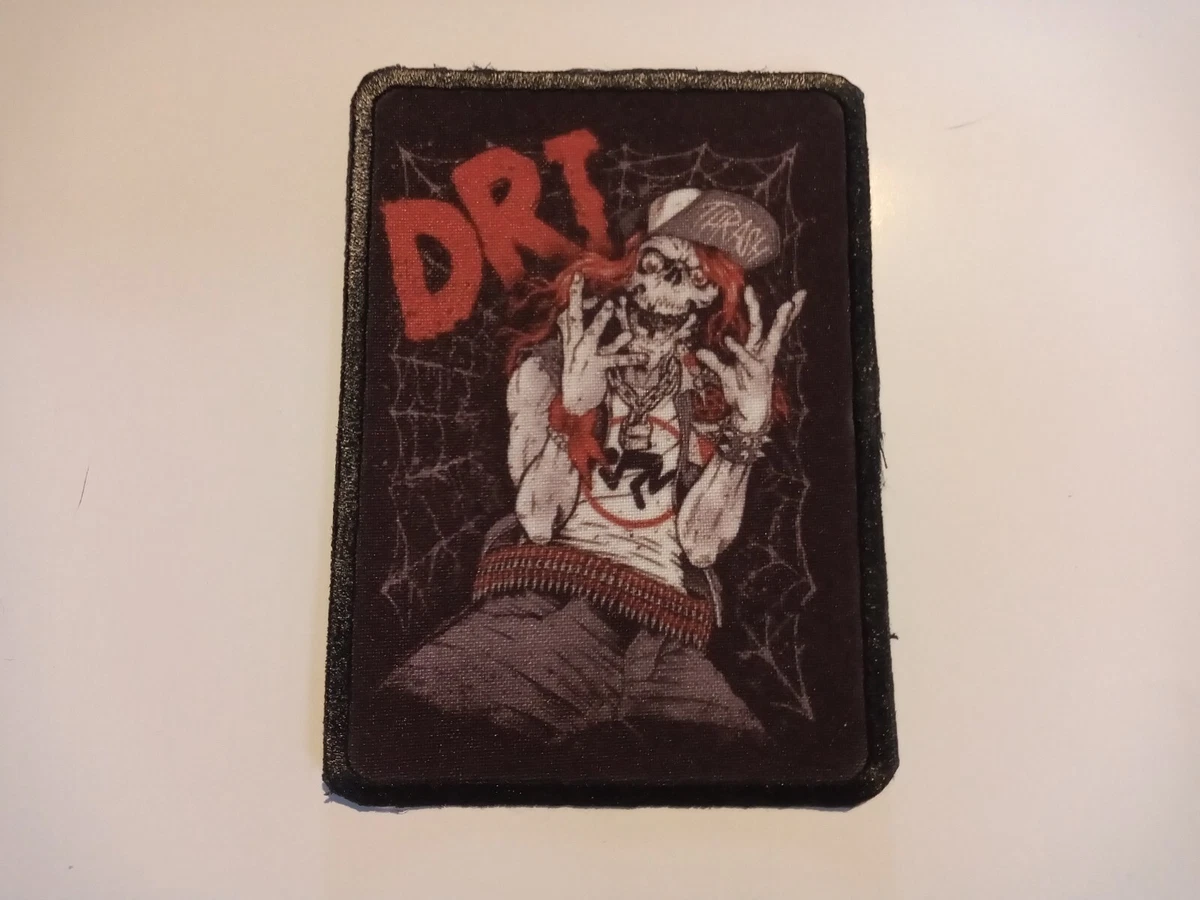 Dri sew on patch.band rock metal merch tour Punk Skater Thrash