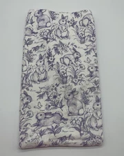 Kay Dee Designs Purple Bunny Rabbit Blessings Peace Happiness Dish Towel See