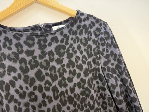 Abiti donna Old Navy taglia small nero stampa leopardata manica lunga campana chufes - Foto 3 di 10