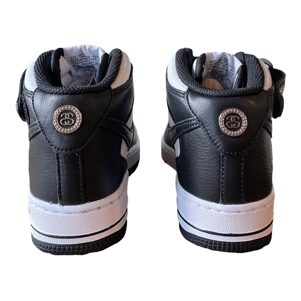Nike Air Force 1 Mid Stussy Black White Panda DJ7840-002 Men's