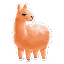 Llama, Vinyl Decal Sticker, Indoor Outdoor, 3 Sizes, #9854