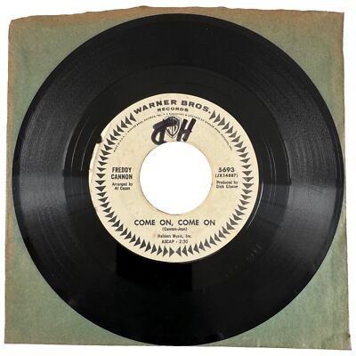 Freddy Cannon - The Dedication Song / Come On, Come On (1966) 7  45 Promo VG+