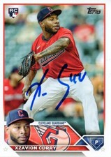 Xzavion Curry Cleveland Guardians 2023 Topps Series 2 RC Autographed Signed Card
