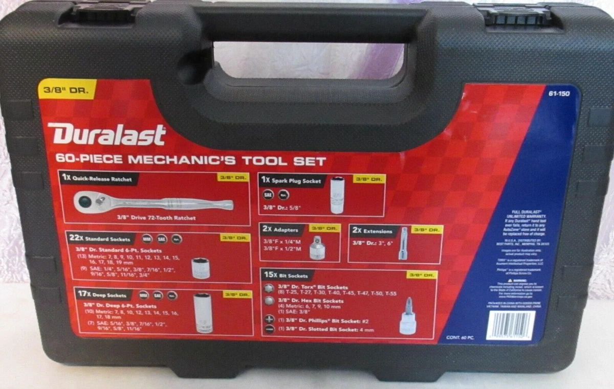 Duralast socket set 60 piece deals