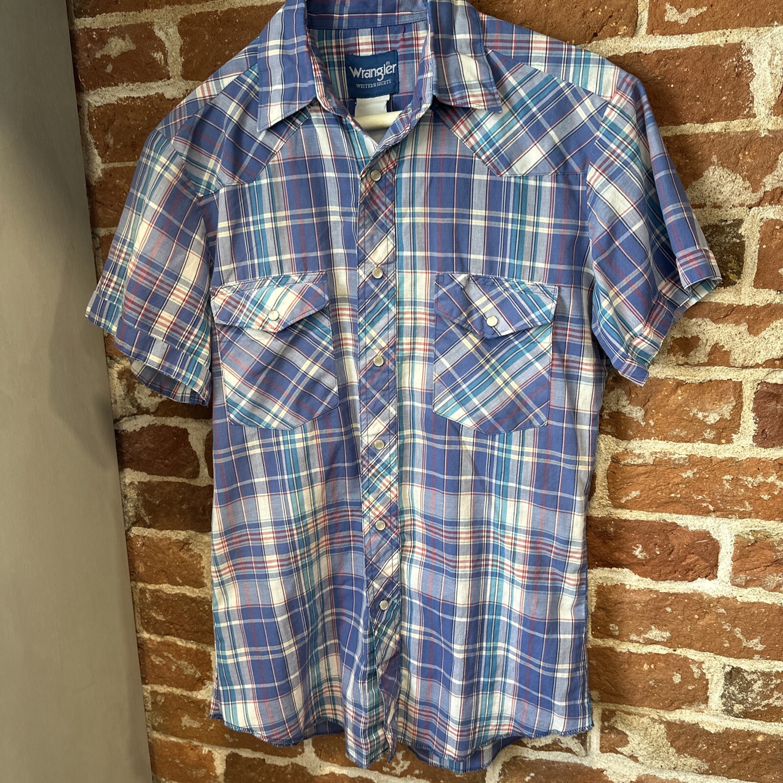 Men’s Vintage Wrangler Pearl Snap Short Sleeve Shirt