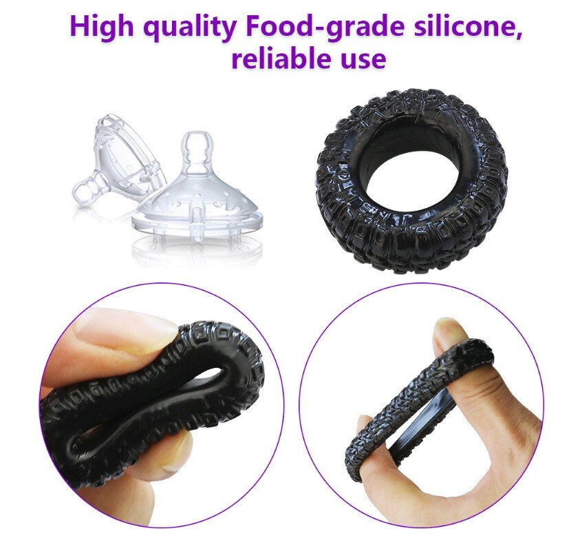 16 Penis Sleeve Ring Scrotum Testicle Holder Hard Erection Premature Ejaculation | eBay