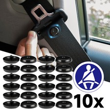 10X UNIVERSAL SEAT BELT BUCKLE HOLDER STOP CLIPS SEATBELT STOPPER BUTTON UKSHIP