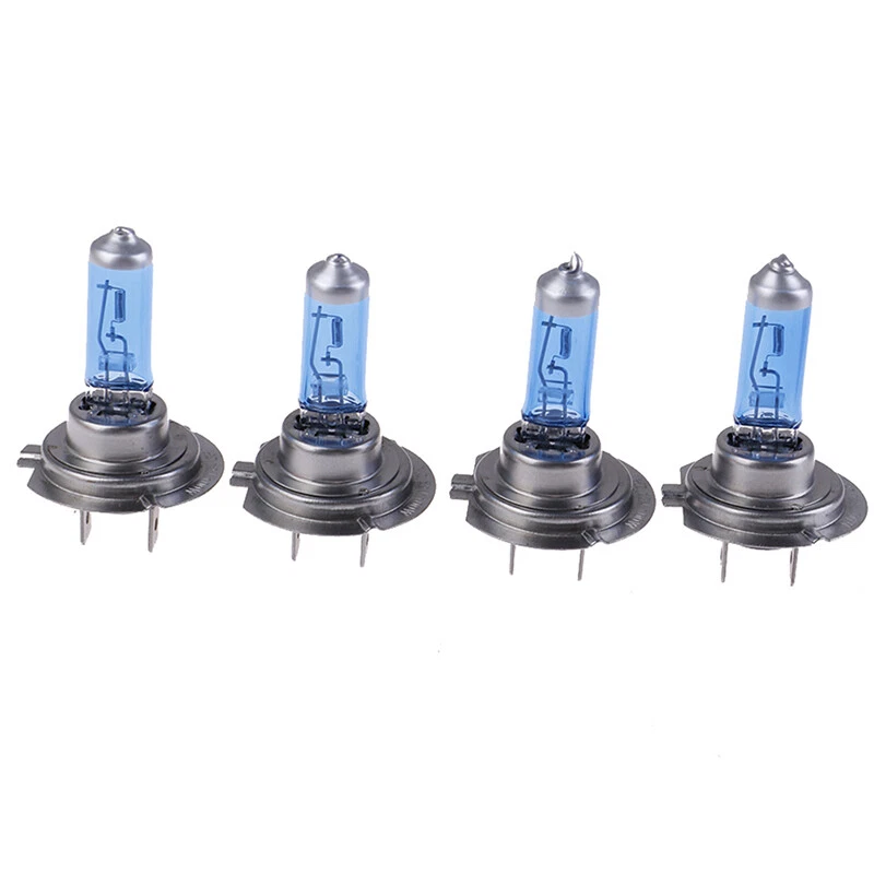 4PCS H7 Bulb Xenon Optical Halogen 8500K Ultra White 12V 100W