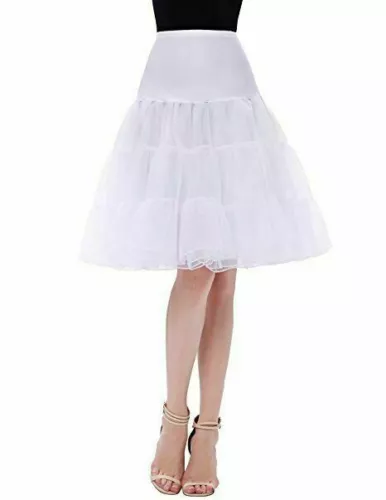 New 26" Retro Net Underskirt 50s Swing wedding Petticoat Rockabilly Tutu Skirt J - Picture 6 of 48