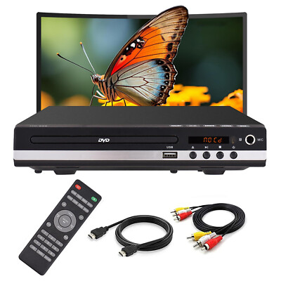 Full HD DVD Player Automatisch CD Spieler USB MP3 Mit Fernbedienung DVD Player