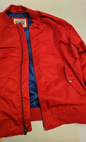 Levi’s Men’s Water Resistant Flight Bomber Jacket Sz XXL Red NWT - Picture 12 of 13