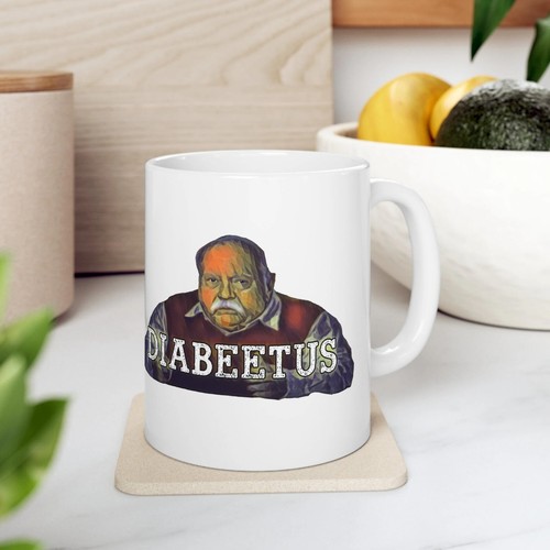 Wilford Brimley Diabetes Meme Funny Gift Coffee Mug Diabeetus Free Shipping - Picture 3 of 13