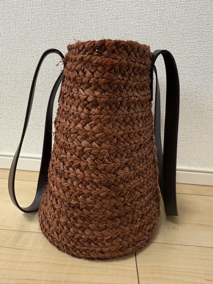 Borsa cestino borse Yves Saint Laurent in rafia originale dal Giappone RA