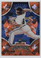 2019 Panini Chronicles Crusade Blue Ice Prizm 58/99 Shaun Anderson #15 r9d