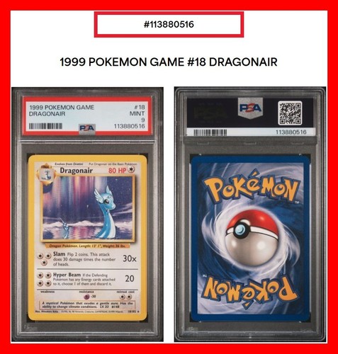 Dragonair graded PSA 9 for sale on eBay