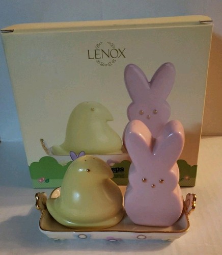 Set shaker sale e pepe Lenox Peeps con vassoio coniglietto pulcino appena nato - Foto 10 di 11