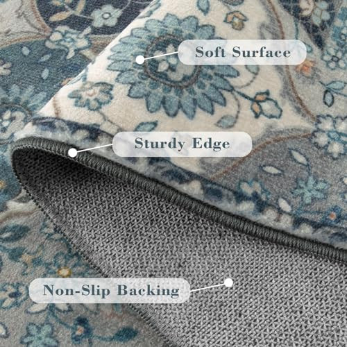 Washable Rugs for Entryway, 2x4 Rug Soft Kitchen Rugs Non Slip Washable - Picture 7 of 7