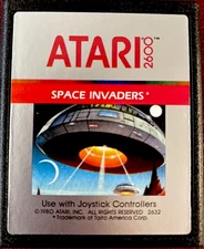 Space Invaders (Atari 2600, 1980) Rare Silver Label. Collectors Condition. Mint